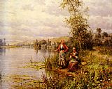 Country Women Fishing on a Summer Afternoon